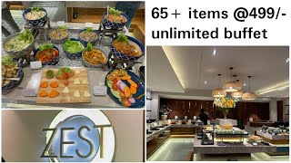 zest lavelle road Bangalore  65items 499  best buffet restaurant in bangalore [upl. by Leiuqese395]