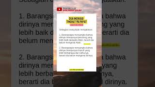 Dua tanda tingkat MARIFAT motivasiislami dakwahislam [upl. by Juliann]