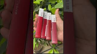 Lipsticks for WheatishDusky skin tone ft MAYBELLINE Ink Matte💄 maybelline lipstick [upl. by Eibrab820]