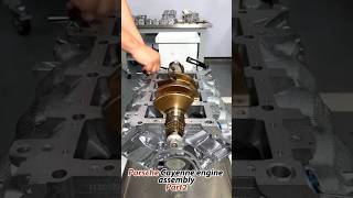 🛠Porsche🚙Cayenne engine🛠assembly❤️Porsche🥰automobilemechanicengineshorts [upl. by Elocn]