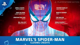 Marvels SpiderMan PS4  Closing Credits [upl. by Vilberg]