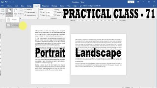 How to Change Page Orientation in ms word   How to Set Page Orientation in ms word [upl. by Yahc]