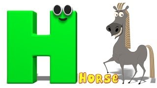 Phonics Letter H  Alphabet Rhymes For Toddlers  ABC Songs For Babies by Kids Tv [upl. by Brnaby]