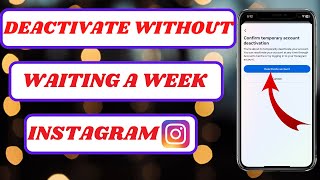 how to deactivate instagram account temporarily without waiting a week2024 [upl. by Siroled]