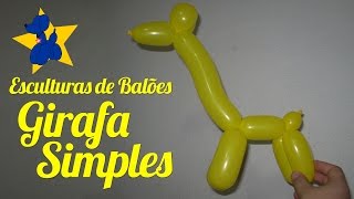 Como fazer uma girafa de balões  Simples [upl. by Raf863]