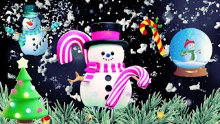 Baby Sensory Snowman Party  Christmas Party  Nature Fun for Kids Dance Party [upl. by Eadrahs]