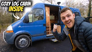 The Ultimate Log Cabin Van Conversion transformed community minibus [upl. by Bove426]