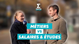 Métier VS Salaire amp Études [upl. by Chessa167]