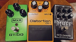 Overdrive VS Distortion VS Fuzz PEDAL COMPARED [upl. by Simmons707]