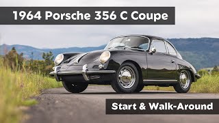 1964 Porsche 356 C  Start amp WalkAround [upl. by Shepley3]