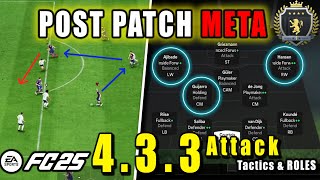 POST PATCH Best 433 4 UNDEFEATED META Custom Tactics 433 Attack  EAFC 25 [upl. by Maren523]