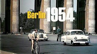 Berlin 1957  1960 color  Berlin Ost amp West vor dem Mauerbau  Berlin East amp West without wall [upl. by Kippy78]