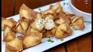 CRAB RANGOON RECIPE  HOW TO MAKE CRAB RANGOON AT HOME  BETTER THAN TAKEOUT [upl. by Novit192]