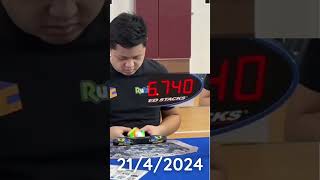 4x4 WR  1583s by Max Park  THV Rubik shorts 3x3 rubikscube worldrecord tricks [upl. by Sherlocke609]