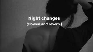 Night changes slowed and reverb   One direction slowedreverb songs english [upl. by Nork]