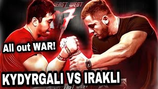 KYDYRGALI ONGARBAEV VS IRAKLI ZIRAKASHVILI  East vs West 7 Battle [upl. by Esiocnarf745]