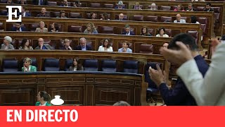 Directo  Sesión plenaria en el Congreso de los diputados  EL PAÍS [upl. by Naujtna]