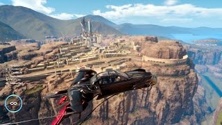 Final Fantasy XV Flying the FTYPE Flying Car around the Whole Map [upl. by Octavus]