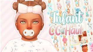 Infant CC 🍼CAS BuildBuy Poses  The Sims 4 CC Haul [upl. by Analla]