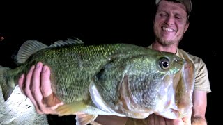 REAL MEN DO IT AT NIGHTStillhouse Hollow Lake Texas Fishing [upl. by Cesare]