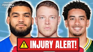 NFL Injury Report Week 2 Christian McCaffrey Out Latest on Puka Nacua Jordan Love and More [upl. by Kurzawa583]