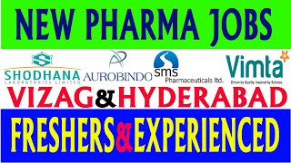 New Pharma Jobs in Telugu 2023  Latest Pharma Jobs in Vizag amp Hyderabad [upl. by Corotto]