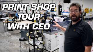 Wholesale Print Shop Tour  21400 SQFT Building [upl. by Eisnil]