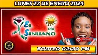 Resultado de EL SINUANO DIA del LUNES 22 de enero 2024 chance sinuanodía [upl. by Malita434]