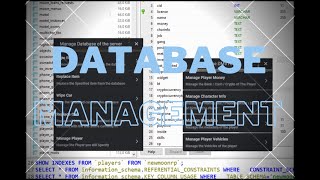 Database Management  QBCore  QBOX  Fivem [upl. by Leahcym689]