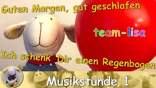 Musikstunde 1  Morgenkanon  Regenbogenlied Grundschule Musikunterricht mitsingen Kinderlieder Witz [upl. by Johnna533]