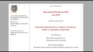 Giustizia riparativa e diritto di difesa dopo la Riforma Cartabia [upl. by Beitris]