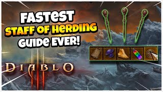 Fastest Staff of Herding Guide Ever Diablo 3 Season 28 Altar Requirement [upl. by England]