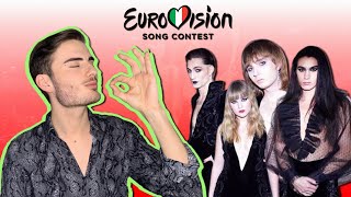 Italy Eurovision 2021  Maneskin quotZitti e Buoniquot REACTION French with Englis Subtitles [upl. by Noyerb]