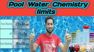 Pool water chemistry limit  pool chemistry analysis in Hindi [upl. by Atteuqehs]