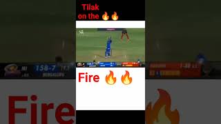 Tilak Verma on the fire 🔥🔥 cricket cricbuzz videos ipl [upl. by Yramliw]