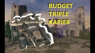 Crossout Lets Build Budget triple rapiers [upl. by Kassel]