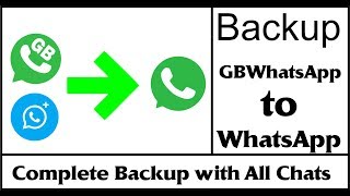 how to backup gbwhatsapp messages to normal whatsapp in Urdu 100 Working [upl. by Azirb]