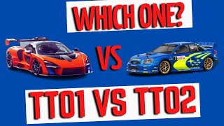 Tamiya TT02 vs TT01 Comparison  Which is Best [upl. by Bardo]