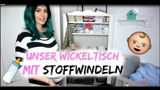 Unser Wickeltisch mit Stoffwindeln  37 SSW  IKEA Hensvik Wickelkomode [upl. by Aubrette]