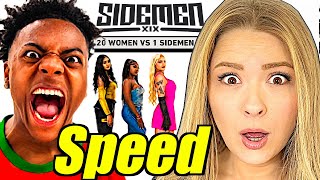 Couple Reacts To 20 WOMEN VS 1 SIDEMEN SPEED EDITION [upl. by Allyn]