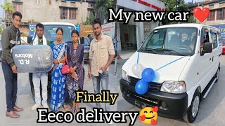 New eeco car delivery 🥰😍  Bs6 model  2024 New model [upl. by Bartosch]