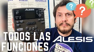 TODOS LOS SECRETOS DEL MODULO Alesis Nitro Mesh Kit Surge Tutorial Bateriaelectronica [upl. by Noxin983]