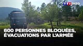 600 personnes bloquées au Muy après leffondrement dun pont  premières évacuations par larmée [upl. by Haughay]