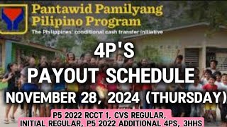 ✅4PS PAYROLL PAYOUT SCHEDULE NOVEMBER 28 2024 SUNOD SUNOD AH [upl. by Salamone]