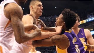 Basketball Fight Nick Young FIGHTS Dragic and Len [upl. by Nyleaj438]