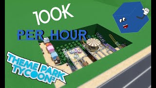 Easy And Fast Money Farm In Theme Park Tycoon 2 🤑 2024 NEW 100k PER HOUR [upl. by Joashus]