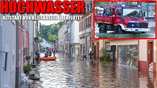 GROßALARM HOCHWASSER IN BLIESKASTEL  Altstadt überflutet  Einsatzfahrten  18052024 [upl. by Rob1]