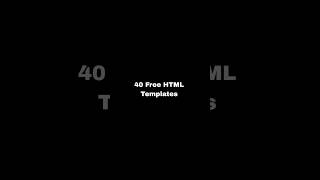 Free HTML Templates trending coding shortviral shortsvideo code html template [upl. by Sabas]