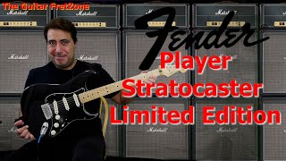 Fender Player Stratocaster Black LimitedEdition DemoReview with Solo for Pink Floyds song  Money [upl. by Rech]