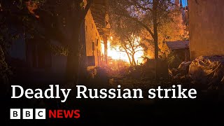 Russian strike on Lviv in Ukraine kills seven  BBC News [upl. by Schick147]